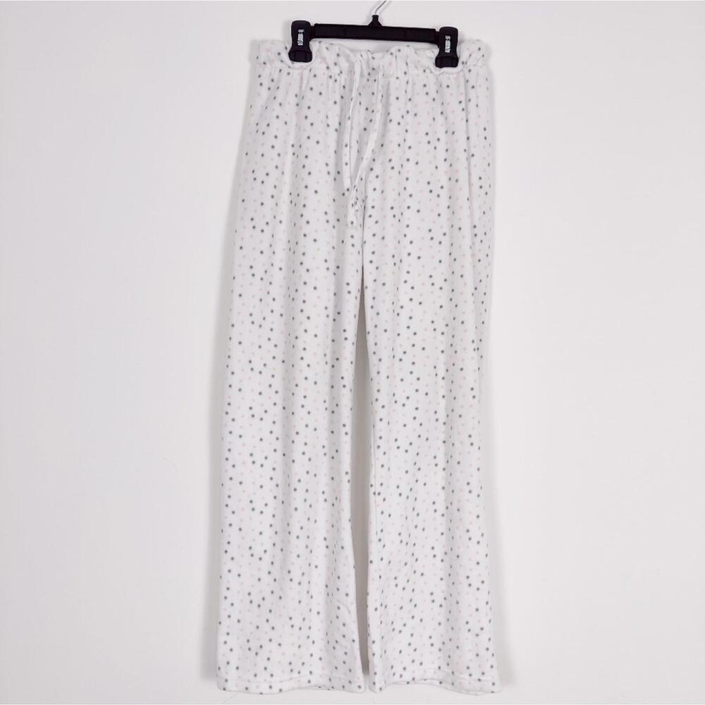 Cuddly Canuckies Women's Polka Dot Fleece Loungewear Pants Size Small Sweatpants